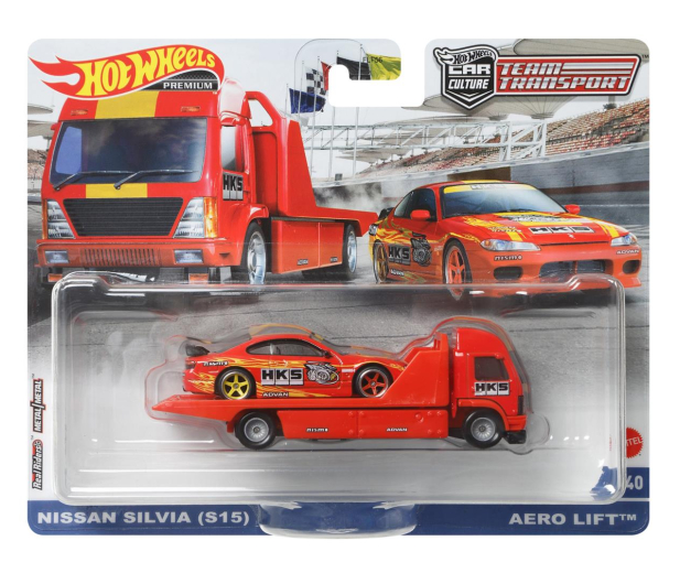 Hot Wheels Premium Team Transport Nissan Silvia + Areo Lift - 1039239 - zdjęcie